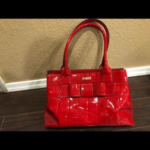 Red bow Kate spade purse